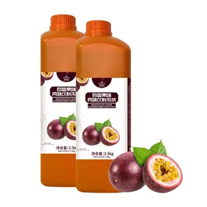 Drink And Beverage Factory Supply Delicious Passion Fruit Flavor Concentrated Juice 2.5kg