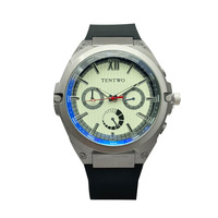 Nouveau trois yeux Six aiguilles personnalité tendance luxe en acier inoxydable Seiko 42mm montre pour hommes lumière bleue mouvement à Quartz décontracté
