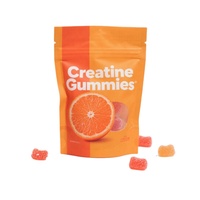 Gummies de créatine monohydrate 5g sans sucre pour la récupération, marque distributeur, véganes, bonbons gélifiés végétaux en forme d'ours