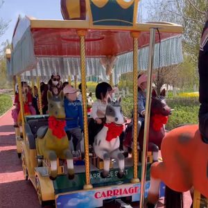 Producto Popular: Tren Eléctrico para Parques de Atracciones, Tren sin Rieles para Recorridos Turísticos, Viajes por Carretera y Atracciones para Visitantes - Product Image 5