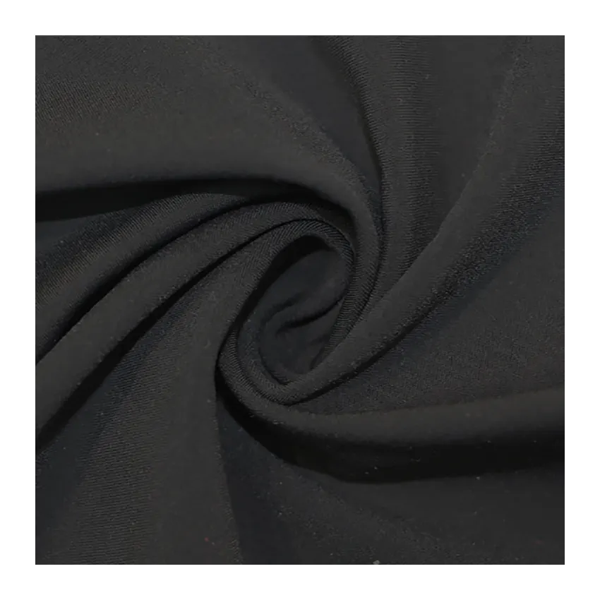 Tessuto elasticizzato a 4 vie di alta qualità 87% Nylon 13% elastan tessuto Tricot posteriore spazzolato per Leggings Activewear