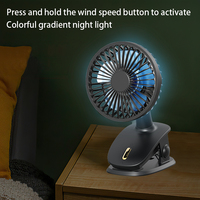 Pince de bureau rechargeable multifonctionnelle avec logo personnalisé puissant mini ventilateur portable USB petit ventilateur pratique de refroidissement par air