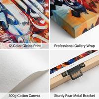 Peinture à l'huile sur toile peinte à la main, taille personnalisée, couleurs vives, texture épaisse, art abstrait au couteau à palette pour la décoration du salon
