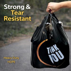 Biodegradable PE T-Shirt <b>Bags</b> with Gravure/Silk Screen Printing Customizable for Clothing <b>Packaging</b> & Retail/Supermarket Use - Product Image 2