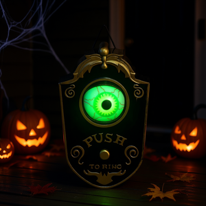 Timbre Animatrónico de Halloween de 7.1 Pulgadas con Ojo Brillante, Activado por Movimiento, Efectos de Sonido, Plástico, Incluye Batería, Decoración para Fiestas - Product Image 2