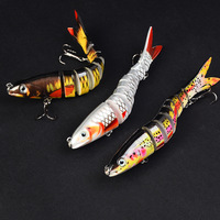 Leurre de pêche bionique multi-sections 17,5g/13,5cm, 8 sections, pour la pêche en mer du bar