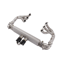 Colector de escape SS304 con escudo térmico completo para Porsche 911 991.1 991.2 GT3 3.8L 4.0L Kit de tuning de carreras