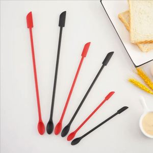 Non-Stick Silicone Luxury Heat Resistant Silicon Custom Kitchen Cosmetic Bottle Jam Jar Double-head Scraper Mini Spatula Set - Product Image 6