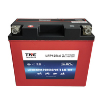Batería de Iones de Litio LiFePO4 LFP12B-4 12V 9Ah 540CCA para Motocicleta, Scooter, ATV, UTV, Moto de Nieve, Reemplazo para YTX12-BS