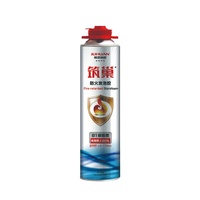 Adhésif polyuréthane ignifuge blanc en mousse PU de 750ml pour la construction à usage général pour le remplissage d'écart sur EPS XPS