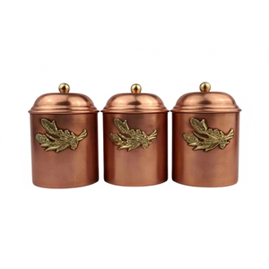 Superior Quality Iron Kitchen Storage <b>Jars</b> Lids Eco-Friendly Chocolate Color for <b>Tea</b> <b>Coffee</b> <b>Sugar</b> Modern Decorative Canisters - Product Image 1