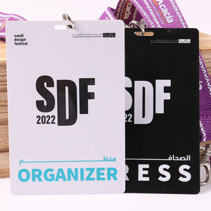 สายคล้องคอสีม่วงพร้อมโลโก้พิมพ์ซิลค์สกรีนและบัตรประจำตัวพีวีซีแบบกำหนดเอง - Product Image 6