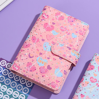 Vente en gros personnalisable A6 monnaie crédit budget mignon journal en cuir journal classeur cahier argent classeur organisateur
