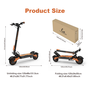 Para LX10+ Scooter de Largo Alcance 100km 1400W*2 Alta Potencia 75km/h Velocidad Plegable Batería de Litio GPS Carga de 150kg - Product Image 6