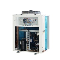 Unité de condensation à compresseur hélicoïdal hermétique 3-7HP R404A pour chambre froide, type boîte à décharge latérale