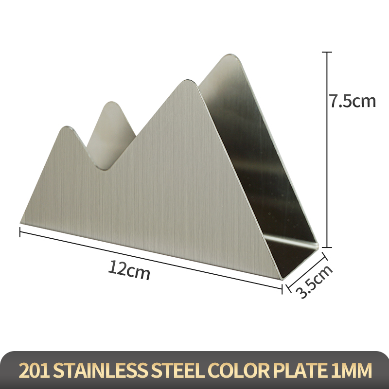 Double-peaked style - Stainless steel in natural color