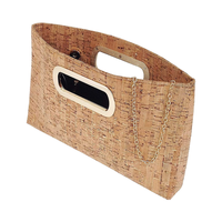 Tas Genggam Gabus Ramah Lingkungan Alami Tas Dompet Wanita Tas Pantai Dompet Amplop Kulit Gabus Bambu Vegan Tas Tangan Wanita Daur Ulang