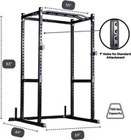 SENFENG SPORTS Power Squat Rack Squat Power Rack Barre de traction Stand d'exercice Banc Curl Weight Stand Fitness Rigs Power Rack