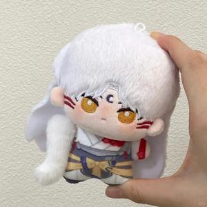 Muñeco de <span class=keywords><strong>Peluche</strong></span> de Algodón de 10 cm de <span class=keywords><strong>Inuyasha</strong></span> Sesshoumaru, Colección de Personajes Kawaii, Juguetes de <span class=keywords><strong>Peluche</strong></span> de Anime, Decoración de Llavero - Product Image 3