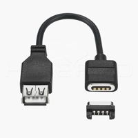 Hytepro 3A tendance mâle femelle 4 broches pogo 0.15M câble de connecteur électrique magnétique