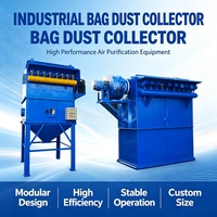 Collecteur de poussière industriel à sacs, unité de filtration à impulsions pour l'usine de matériaux d'isolation thermique, nettoyage de la poussière de laine de roche
