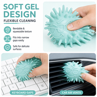 Boule de nettoyage en gel réutilisable, forte adhérence, pour enlever la poussière, pour voiture, maison, clavier, poils d'animaux, outil de nettoyage flexible, boule de gel de nettoyage