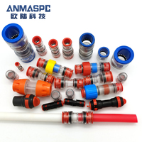 ANMASPC HDPE câble à Fiber optique coupleur de microduct droit connecteur de conduit de télécommunication à Fiber soufflée pour FTTX Ftth