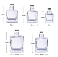 OEM ODM vide noir mat carré de fantaisie 100ml 120ml 150ml bouteille de paquets de parfum diffuseur de parfum en verre transparent arôme