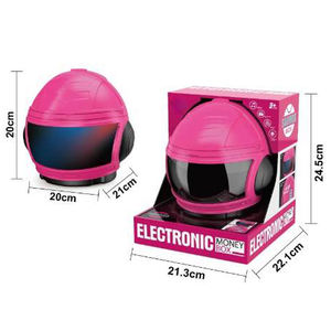 Tirelire électronique en forme de casque avec <span class=keywords><strong>d</strong></span>éfilement automatique des billets, verrouillage par empreinte digitale et mot de passe, lumière LED, boîte <span class=keywords><strong>d</strong></span>'épargne pour enfants, cadeau - Product Image 5