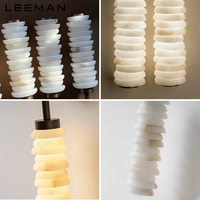 Suspension LED moderne décorative en albâtre pour table à manger, îlot de cuisine, chevet, restaurant, maison de luxe