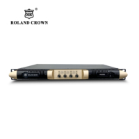 Roland Crown 1u amplificador de alta potencia R42000 estéreo PFC amplificador profesional etapa subwoofer rendimiento sonido de matriz lineal
