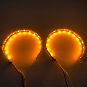 Kit de mise à niveau des phares avec lentilles de projecteur DRL de type 360, yeux de démon, yeux de démon, feux de jour WRGB - Product Image 2