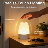 Lampes de table LED rechargeables par USB, réglables en luminosité, avec contrôle tactile, aide au sommeil, veilleuse pour enfants