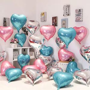 Party Heart Decoration Balloon Wholesale 18inch Mirror Love Aluminum Foil Balloon Children Birthday Party Balloon Garland - Product Image 4