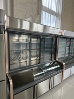 Vitrine réfrigérée à double température pour légumes, avec fond peu profond, pour Hot Pot et Malatang