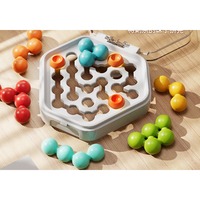 Jeu de puzzle à perles arc-en-ciel, casse-tête, entraînement logique, jouet éducatif, jeu de voyage pour enfants, cadeaux de fête, vente en gros