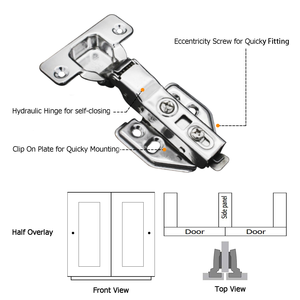 Zuogang Heavy Duty réglage hydraulique tampon doux <span class=keywords><strong>clos</strong></span> caché meubles armoire charnières - Product Image 3