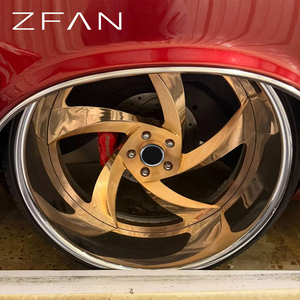 Nouvelles jantes de camion ZFAN en alliage d'aluminium à deux pièces, design maillé, argentées, 8J 20-28 pouces, Impala SS Cutlass <span class=keywords><strong>Vert</strong></span> (Retrofit/Upgrade Z/643) - Product Image 1
