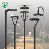 Lampadaire LED en aluminium à montage sur poteau 30W/60W/100W AC, indice de protection IP66, éclairage extérieur pour jardins et parcs décoratifs