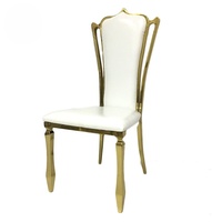 Silla de acero inoxidable al por mayor para salón de bodas, fabricante OEM