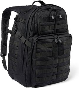 Sac à dos tactique en denim de style militaire 37L, sac à dos d'extérieur avec système MOLLE, compartiment pour ordinateur portable, doublure en nylon - Product Image 2