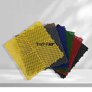 Heavy Duty Car Wash Shop Drain Grating <b>Plastic</b> Interlocking Floor Mat Garage Floor <b>Tiles</b> - Product Image 2