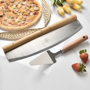 Jeu de pelle à <span class=keywords><strong>pizza</strong></span> en aluminium pour éplucher les <span class=keywords><strong>pizza</strong></span>, outils en métal pliable, pelle à <span class=keywords><strong>pizza</strong></span> avec manche en bois - Product Image 2