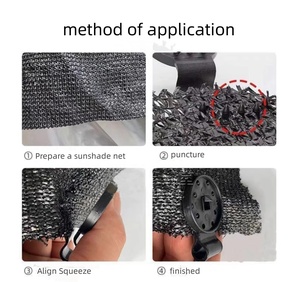 Pince coupe-vent pour abeille de jardin Pince pour serre en plastique Pince pour tente Accessoire pour filet de jardin Filet pare-soleil - Product Image 6