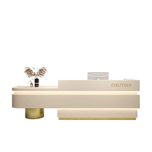 Экологичная, прочная стойка ресепшн в современном стиле для салонов красоты, парикмахерских, отелей, офисов и торговых центров - Product Image 4