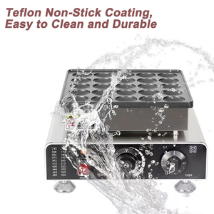 Thương mại Waffle Máy làm 9 lỗ Dorayaki máy 220/110V không dính hình tròn bánh kếp Maker - Product Image 3