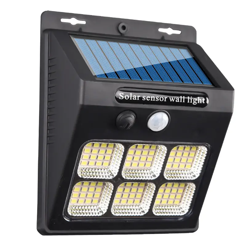 COBSMD屋外ソーラーランプ3ライトモード防水モーションセンサーセキュリティ照明LEDソーラー街路灯