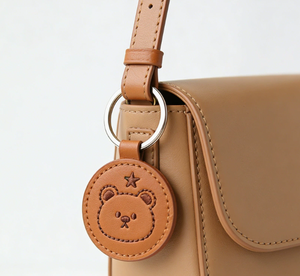 Custom PU Leather Eco-Friendly Rectangular Bottle Opener <strong>Keychain</strong> Letterpress Printed Personalized Custom Logo <strong>Bulk</strong> Wholesale - Product Image 2