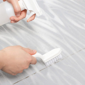 Cepillo de limpieza para azulejos de baño, juntas y sellador, cerdas suaves, mango de nailon - Product Image 2
