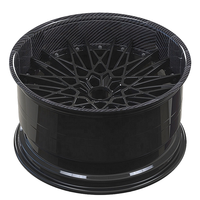 Jantes en alliage de carbone forgé haute pression sur mesure de 17 à 22 pouces, 2 pièces, 5x112/114.3, finition noire concave pour RS7/718/911